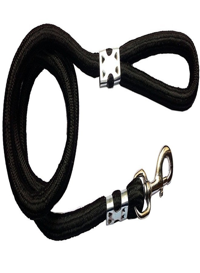 Skora Nylon Padded Adjustable Dog Harness and Leash Rope (1.25 Inch, Black) - Image 2